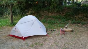 Das ruhige Ende des Campingplatzes
